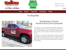 Tablet Screenshot of lansingbugman.com